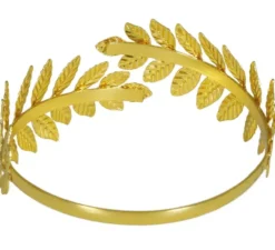 Bracciale romano metallico foglie d'oro
