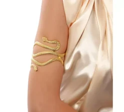 Bracciale serpente egiziano dorato 85x83x8 cm