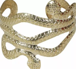 Bracciale serpente in metallo per adulti