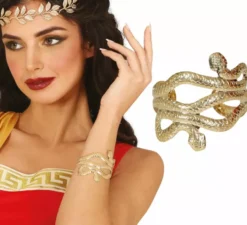 Bracciale serpente in metallo per adulti