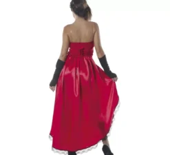 Burlesque can-can costume rosso per una donna