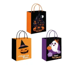 Busta regalo Halloween in modelli assortiti da 26x32x12,5 cm