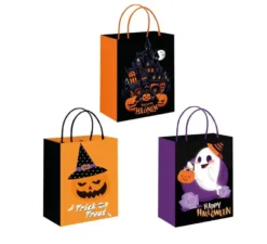 Busta regalo Halloween in modelli assortiti da 21x25,5x11 cm