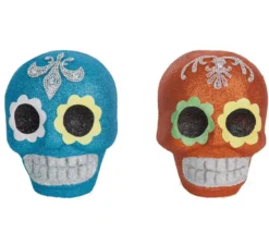 Calavera de Catrina Glitter assortiti 17X16 cm