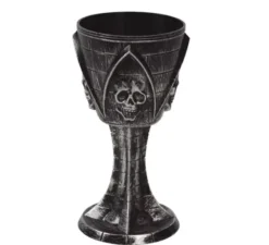 Calice Nero con Teschio di 19 cm