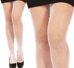 Calze collant per adulti piccola rete bianca