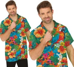 Camicia a fiori multicolori per adulti