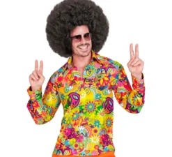 Camicia da uomo Hippie Peace anni '60