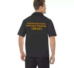 Camicia nera da uomo Costume da uomo