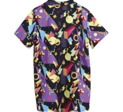 Camicia scura anni '80 per adulto