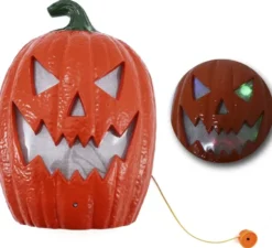 Campanello a forma di zucca con luce e musica