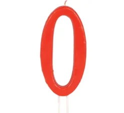 Candela rossa nº 0 di 12 cm