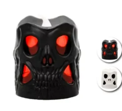 Candele teschio scuro in modelli assortiti