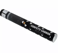 Cannone Kabuki Confetti di Carta Cuori Bianchi 40 cm