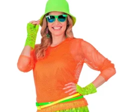 Canotta arancione neon da donna