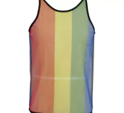 Canotta da uomo in rete arcobaleno