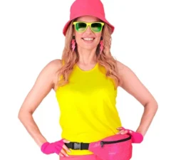 Canotta giallo neon da donna
