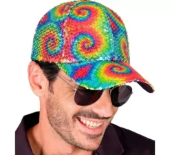 Cappellino anni '80 con paillettes