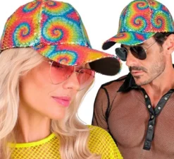 Cappellino anni '80 con paillettes
