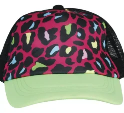 Cappellino con stampa leopardata