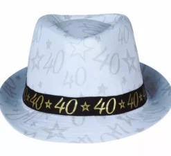 Cappellino Gangster Bianco 40 Anni