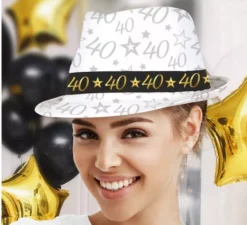 Cappellino Gangster Bianco 40 Anni