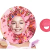 Cappello a ciambella rosa e confettini
