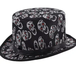 Cappello a cilindro con teschio