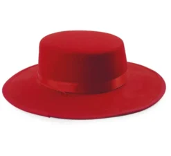 Cappello Cordobes in feltro rosso per bambini