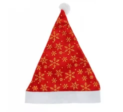 Cappello da Babbo Natale con stampa fiocchi di neve