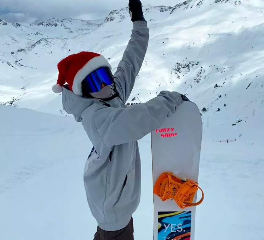 Cappello da Babbo Natale per caschi da bicicletta
