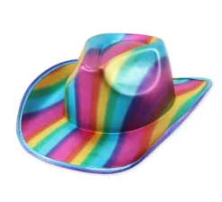 Cappello da cowboy arcobaleno per adulti
