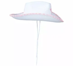 Cappello da cowboy bianco con stella