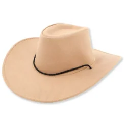 Cappello da cowboy cammello per adulto