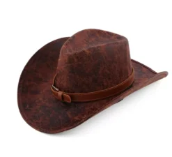 Cappello da cowboy con cintura per adulto