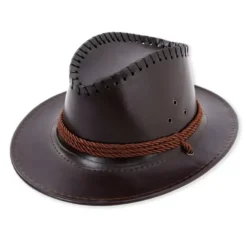 Cappello da Cowboy con Corda in vari colori di pelle per bambini