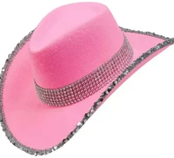 Cappello da cowboy con paillettes in vari colori