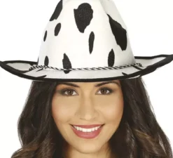 Cappello da cowboy con stampa mucca
