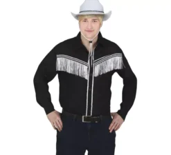 Cappello da cowboy in feltro bianco