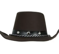 Cappello da cowboy in feltro marrone per bambini