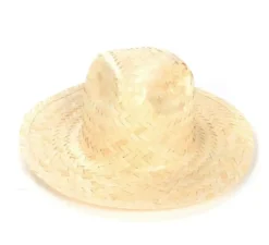 Cappello da cowboy in paglia naturale per adulti