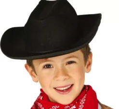 Cappello da cowboy nero per bambini