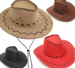 Cappello da cowboy o da cowboy per adulti in vari colori