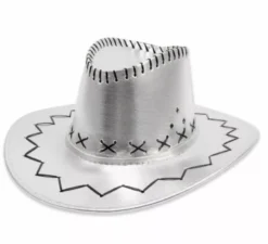 Cappello da cowboy per adulti in vari colori metallici
