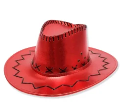 Cappello da cowboy per adulti in vari colori metallici