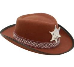 Cappello da cowboy per bambini marrone