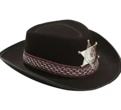 Cappello da cowboy per bambini nero