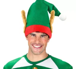 Cappello da elfo aiutante di Babbo Natale con le orecchie