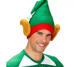 Cappello da elfo aiutante di Babbo Natale con le orecchie
