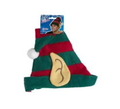 Cappello da elfo rosso e verde con orecchie